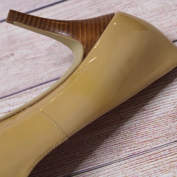 Cole Haan Nike Air Nude Peep Toe Heels - Picture 10 of 14